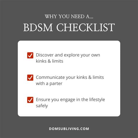 bdsm vragenlijst|Checklist – De Kerker